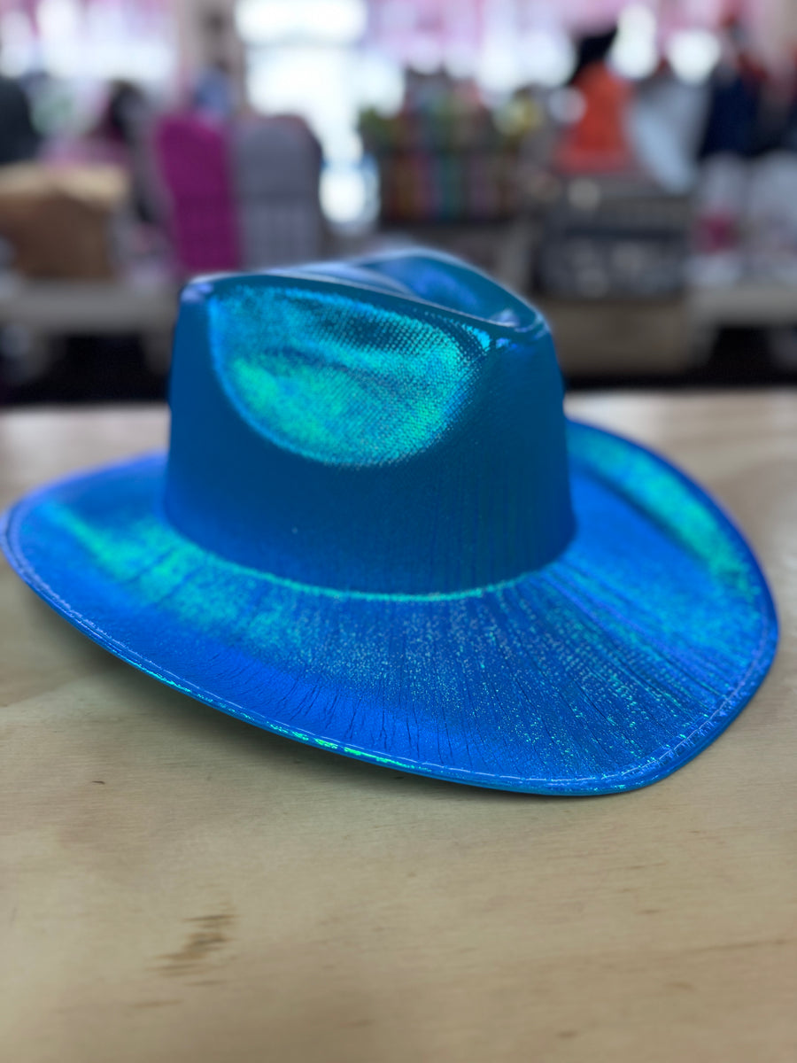 Sparkl Fairy Couture ?‍♀️ Blue Metallic Hat Sparkl Fairy Couture Boutique (@sparklfairycouture  main image 3