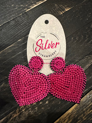 Sugar Crush Earrings- Pink Heart