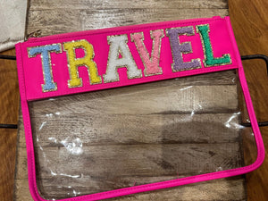 "On The Go" Bags- "Travel" Hot Pink