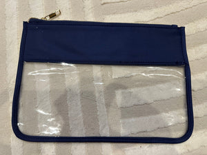 "Laney Clear" Plain Bag- Navy Blue
