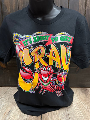 "It's About To Get Cray" Mardi Gras Tee