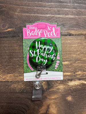 Badge Reels- "Happy St. Patrick's Day" Button