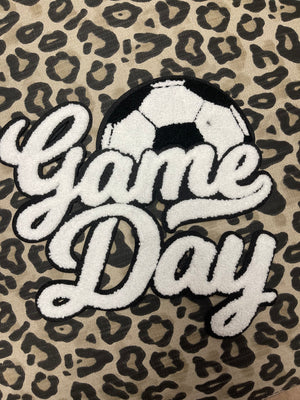 Chenille "T-Shirt" Patches- "Game Day; Soccer"
