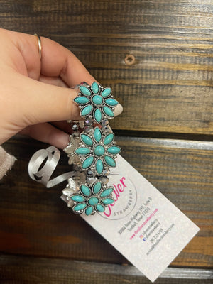Aden Bracelets- "Squash Blossom" Turquoise