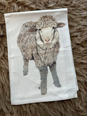 Kitchen Towels- "Sheep" JWord