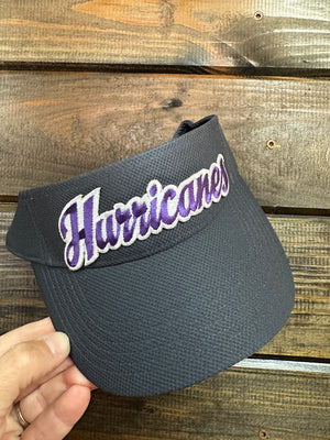 "Hurricanes Patch" Black Visor Hat
