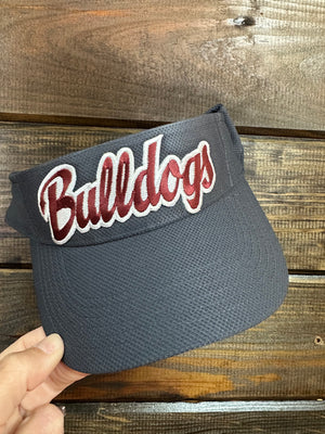 "Bulldogs Patch" Grey Visor Hat