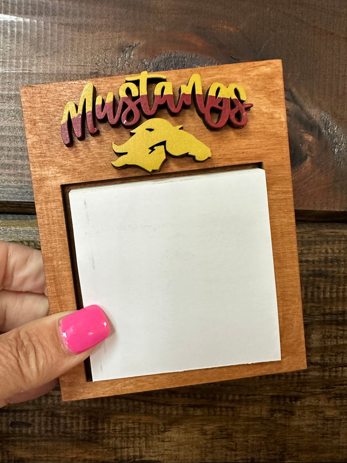 Sticky Note Holder- Mustangs