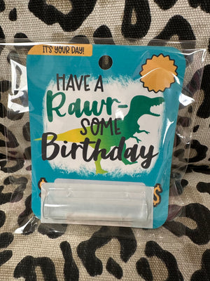 Money Cards- "Have A Rawr-Some Birthday"