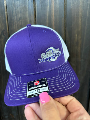"Klein Cain Hurricanes & Logo" Side Purple Hat (R112)