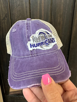 "Klein Cain Hurricanes & Logo" Side Purple Denim Hat