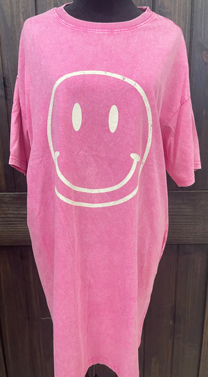 "Smiley" Barbie Pink T-Shirt Dress