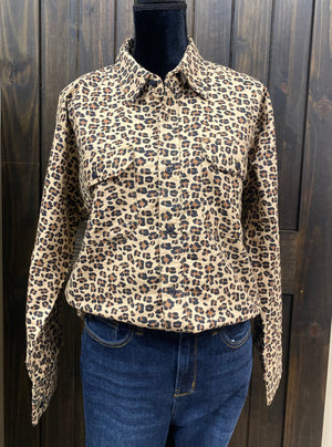 "Cheetah; Front Pocket" Jacket