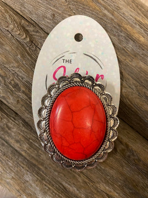 Pop Socket- "Red Rock Concho" Red