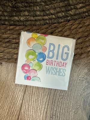 Gifting Cards- "Big Birthday Wishes" Balloons