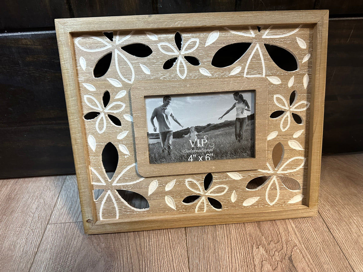 Picture Frames- Wood Cut Out Framed (4X6) – The Silver Strawberry