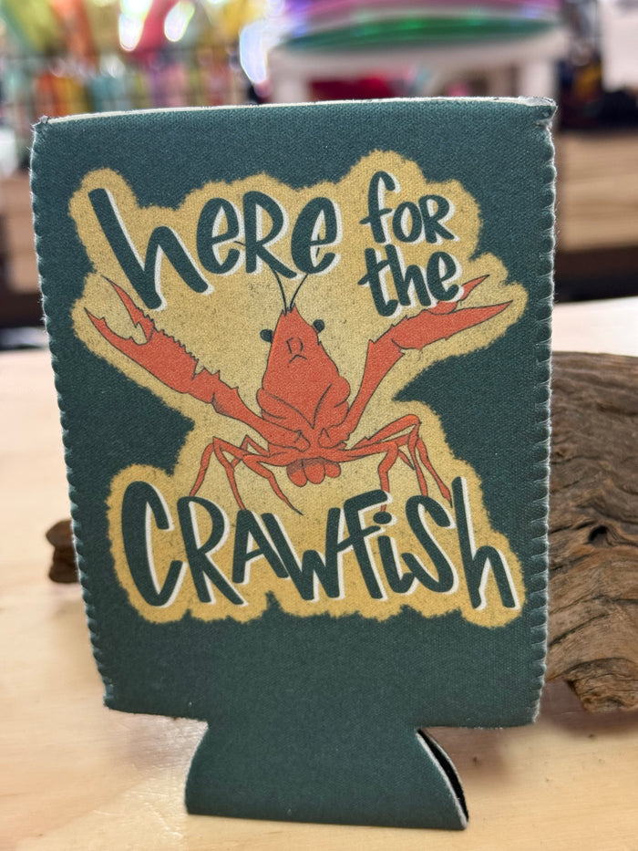 Slim Can Koozie- "Here For The Crawfish"