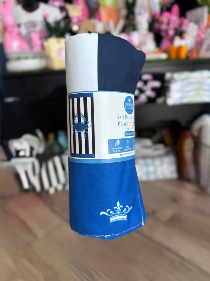 Microfiber Beach Towel- "San Blas Crab"