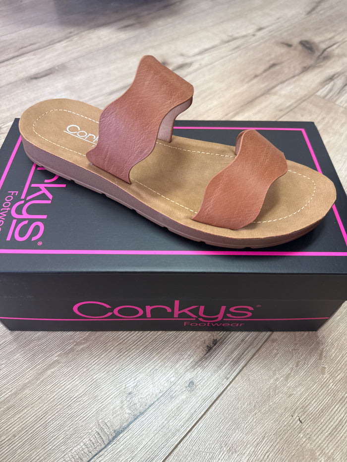 Wishy Washy Sandals- Cognac