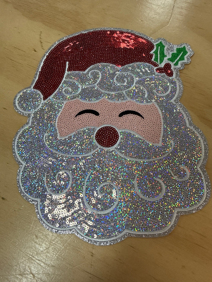 Shirt Patches (Sequins)- "Red Santa" (8X9.5)