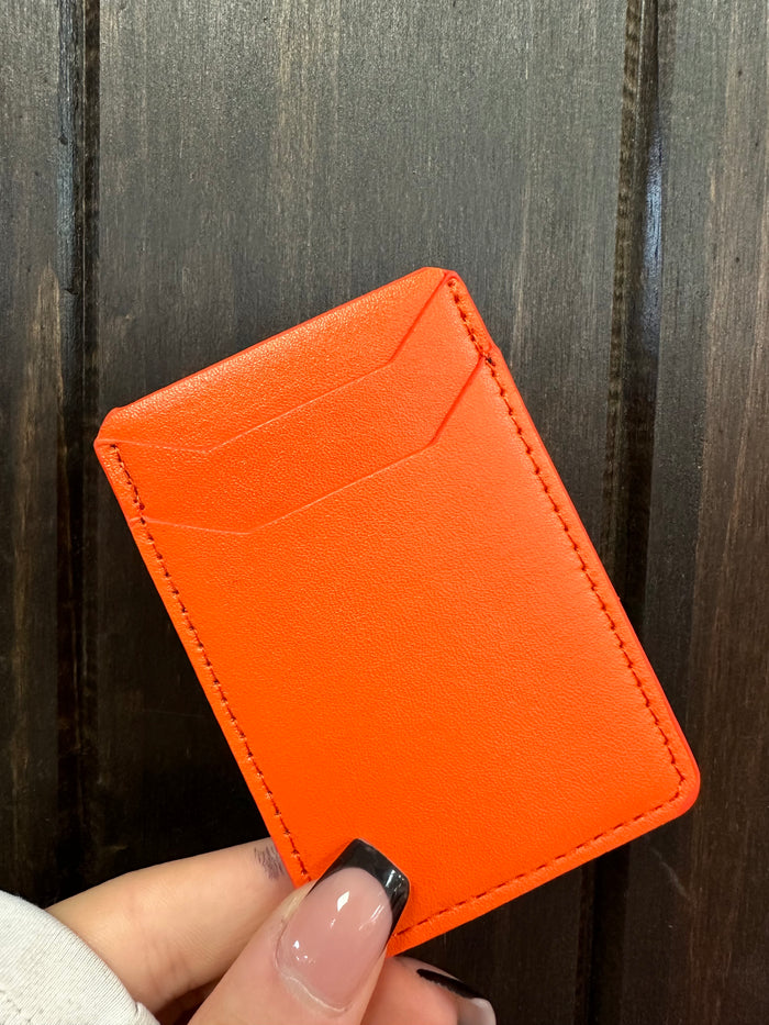 Phone Card Holders- Plain Orange