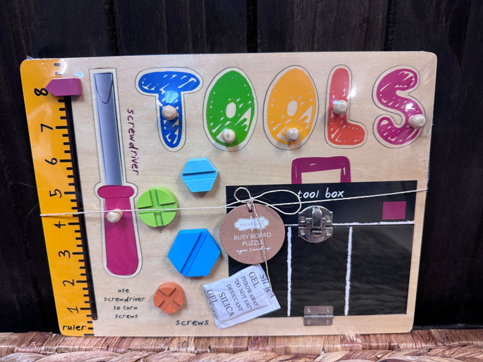 Busy Board Wood Puzzle- "Tools"