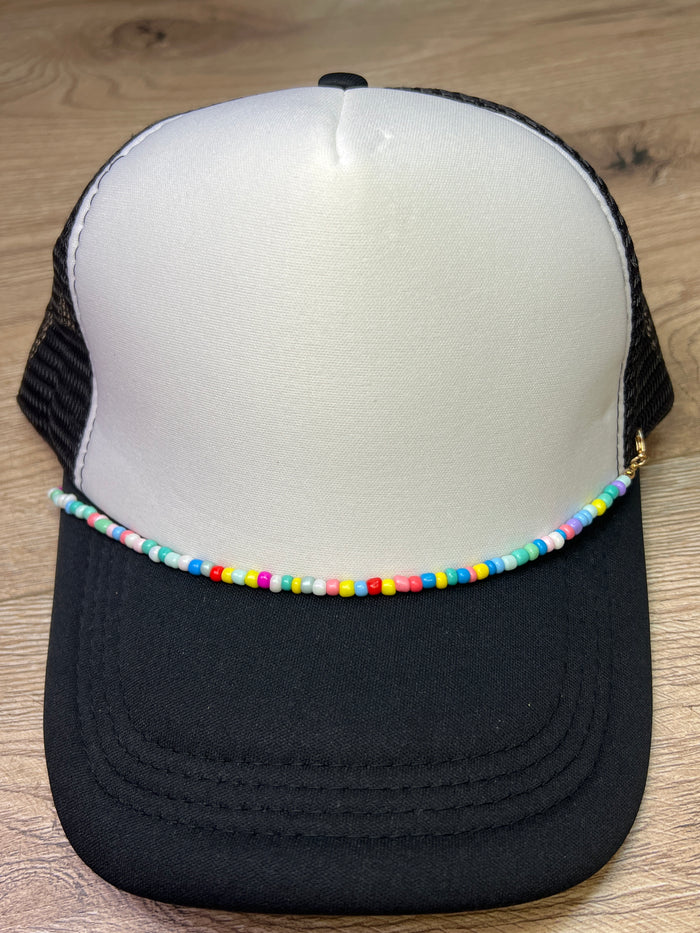 "Ellie" Hat Bands- Bright Pastel Rainbow