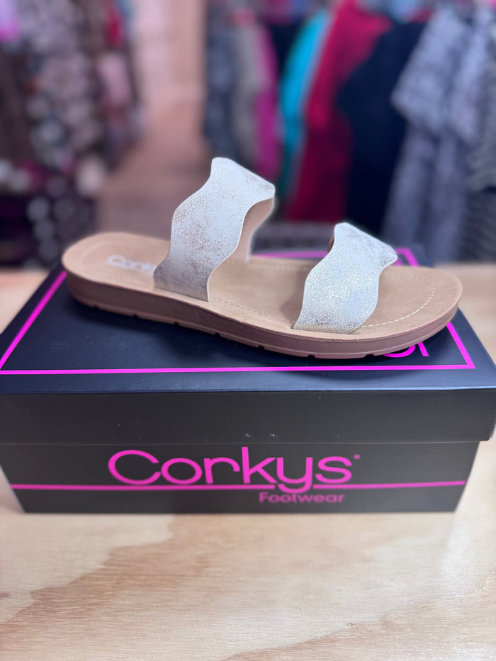 Wishy Washy Sandals- Gold Metallic