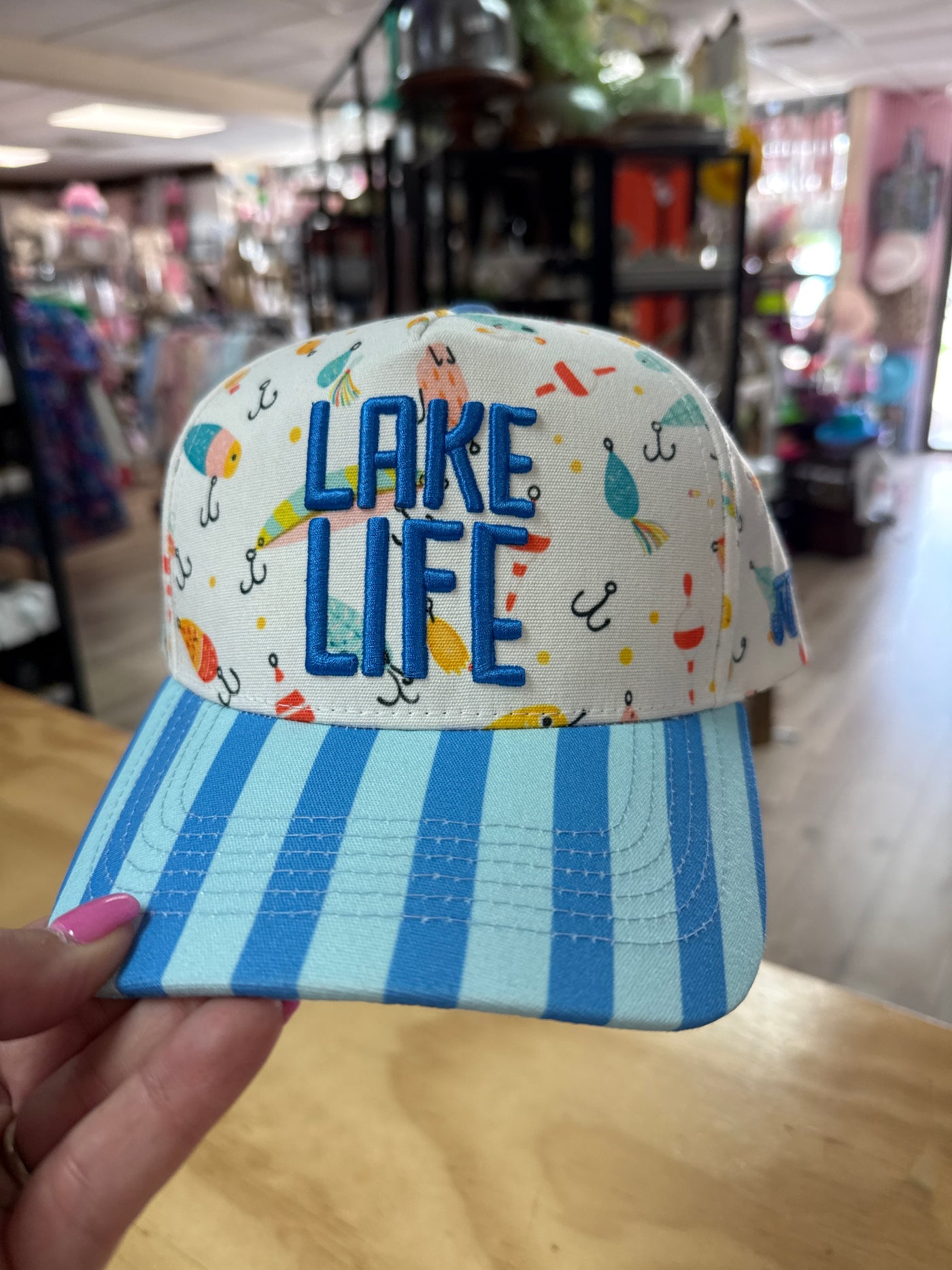 Lake Life Fishing Lures Vintage Trucker Hat