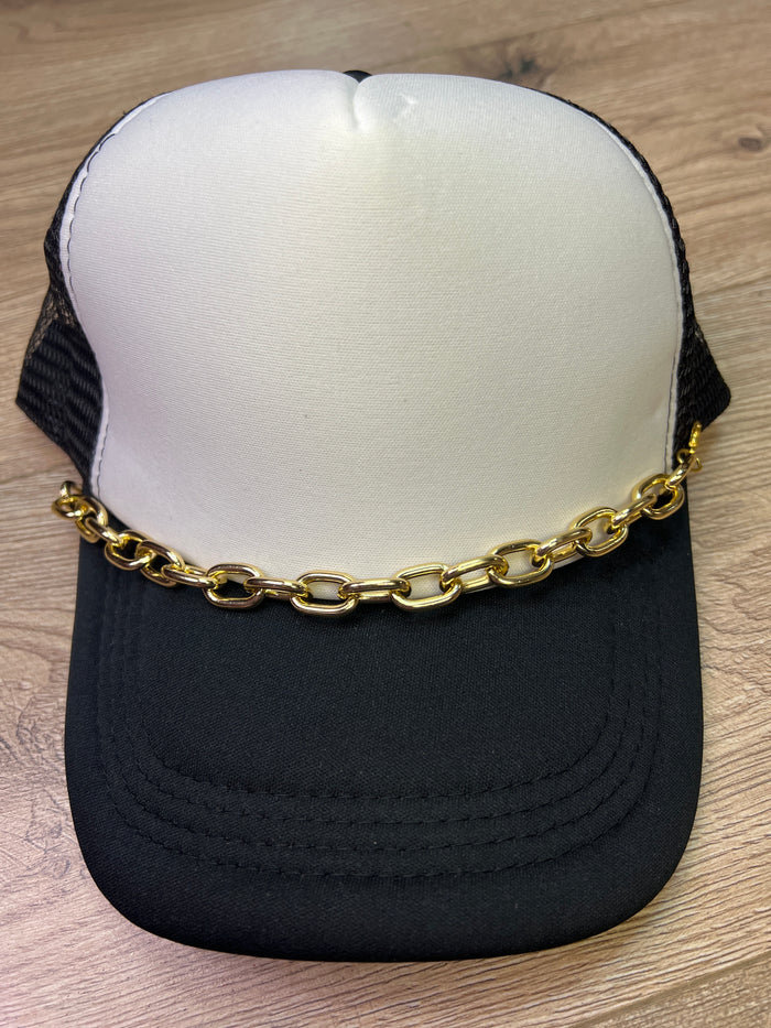 "Shelley" Hat Bands- "OG Single Chain" Gold