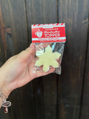 Melville Company- "Clear Sprinkle Snowflake" Marshmallow Toppers