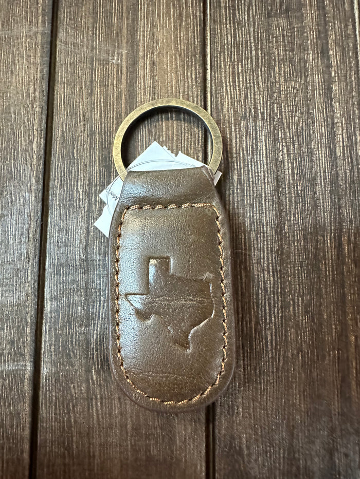 Men's Accessories- "Texas Leather" Embossed Keychain