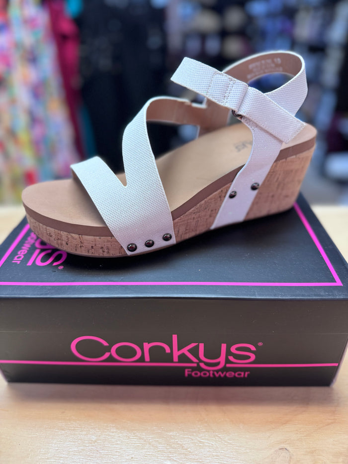 Spring Fling Wedges- White Shimmer