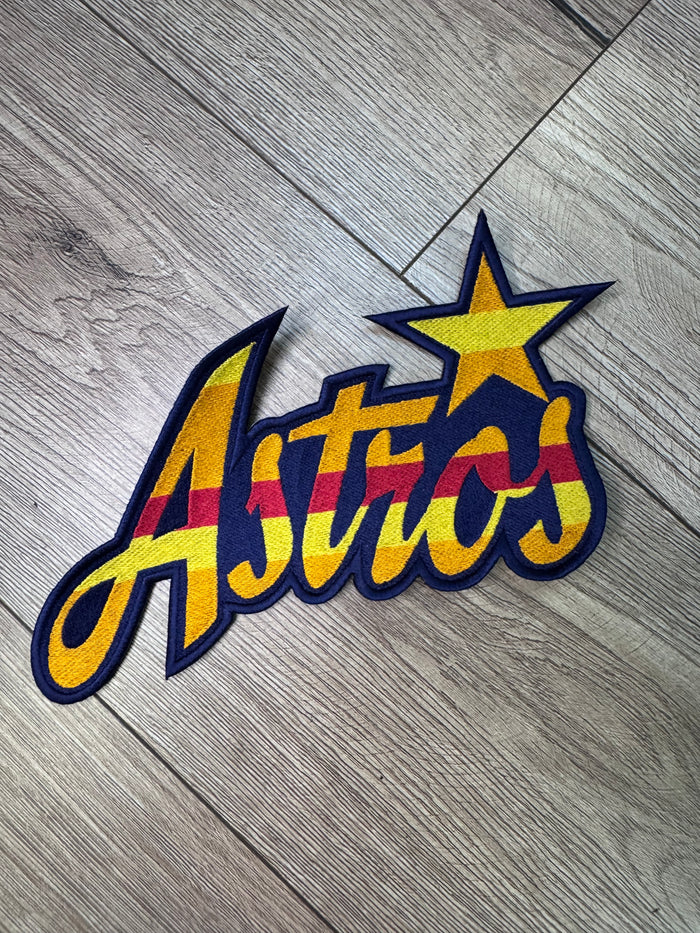Shirt Patches (Embroidered)- "Astros; Star" (8.5X6.5)