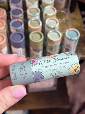 Wild Blossom Lip Balm- "Sweet Mint"