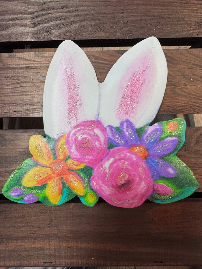 Round Top Collection- "Floral Bunny Ears" Tabletop Decor