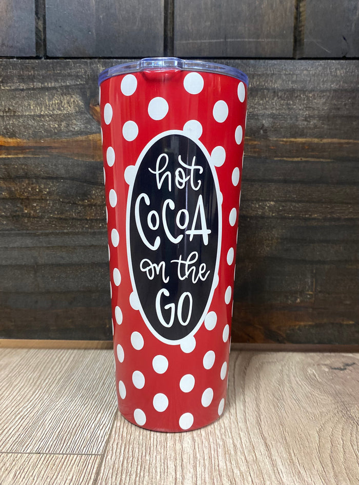 Christmas Mug Cup- "Hot Cocoa On The Go"