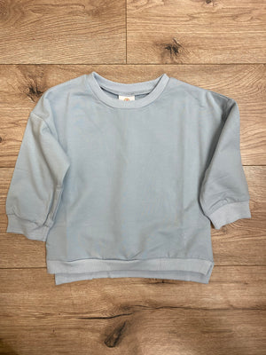 Kids (Cotton) Sweatshirt- Seafoam Blue