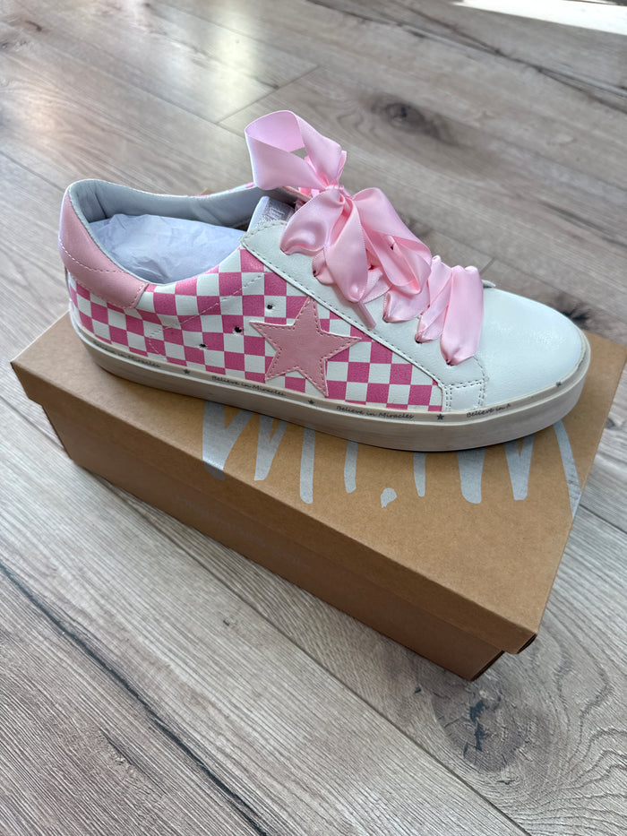 Gaby Shoes- "Pink Checker"