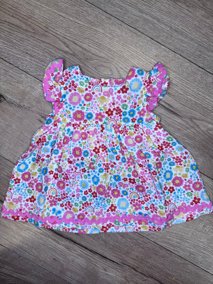 "Rainbow Floral" Kids Dress
