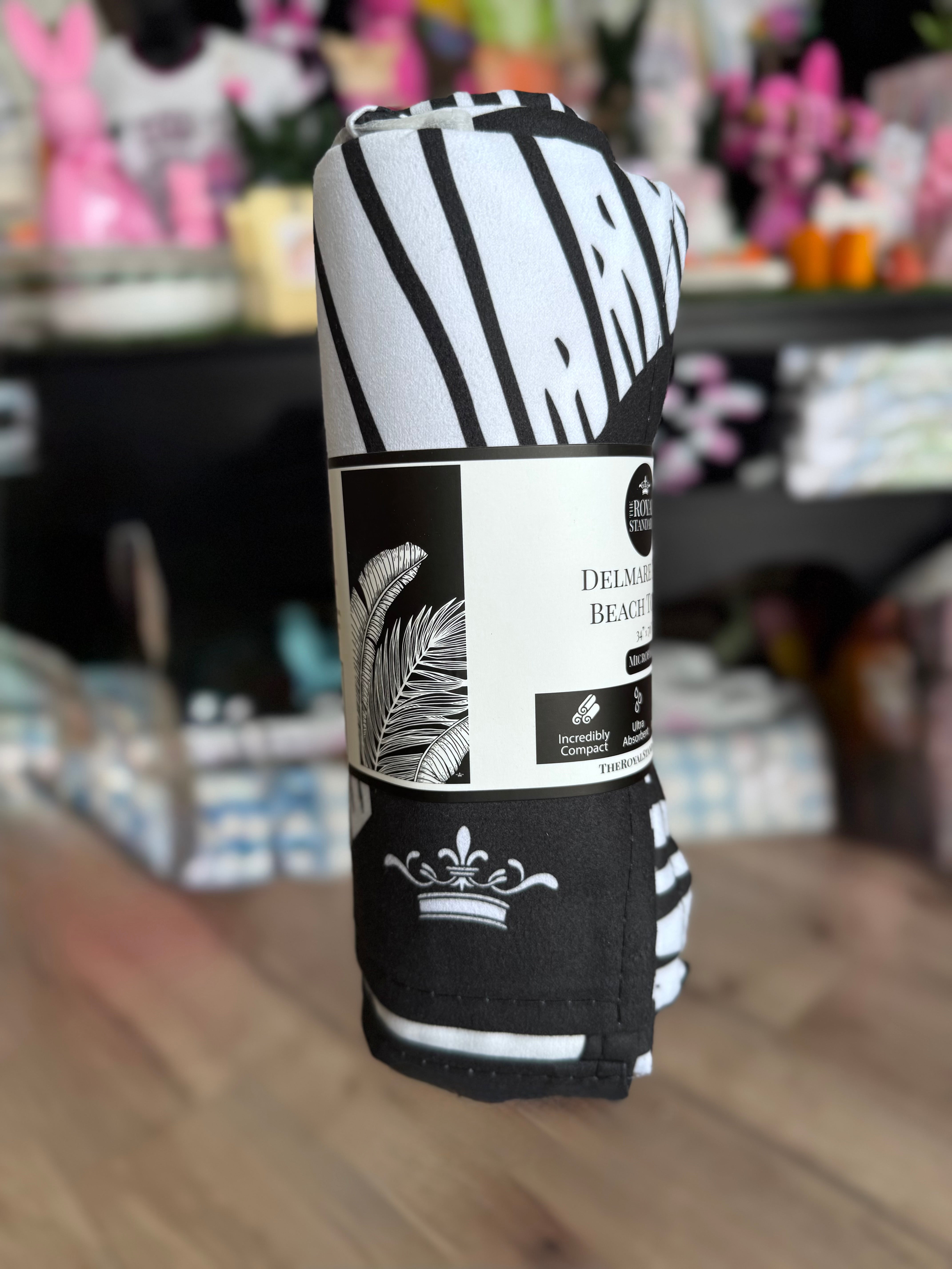 The Silver Strawberry Microfiber Beach Towel