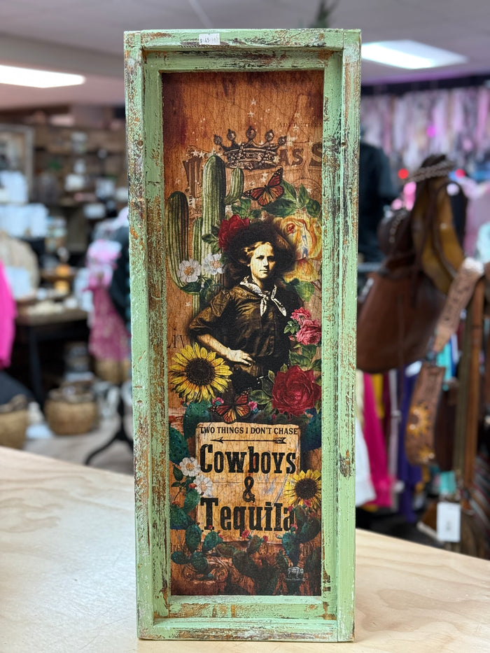 TB Wall Décor (27X10)- "Cowboys & Tequila"