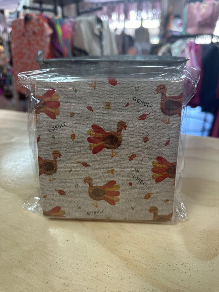 Cocktail Napkins- "Gobble; Turkey"