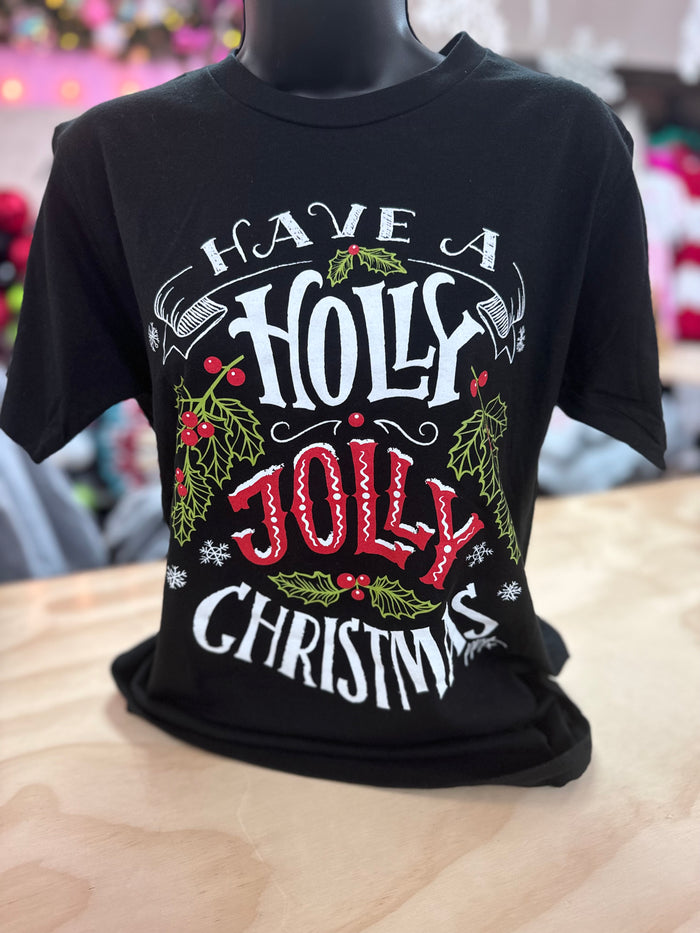 "Holly Jolly Christmas" Mistletoe Tee