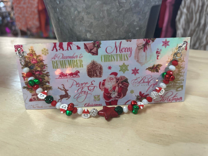 "Sally" Hat Bands- "Jingle Bells & Santa Claus"