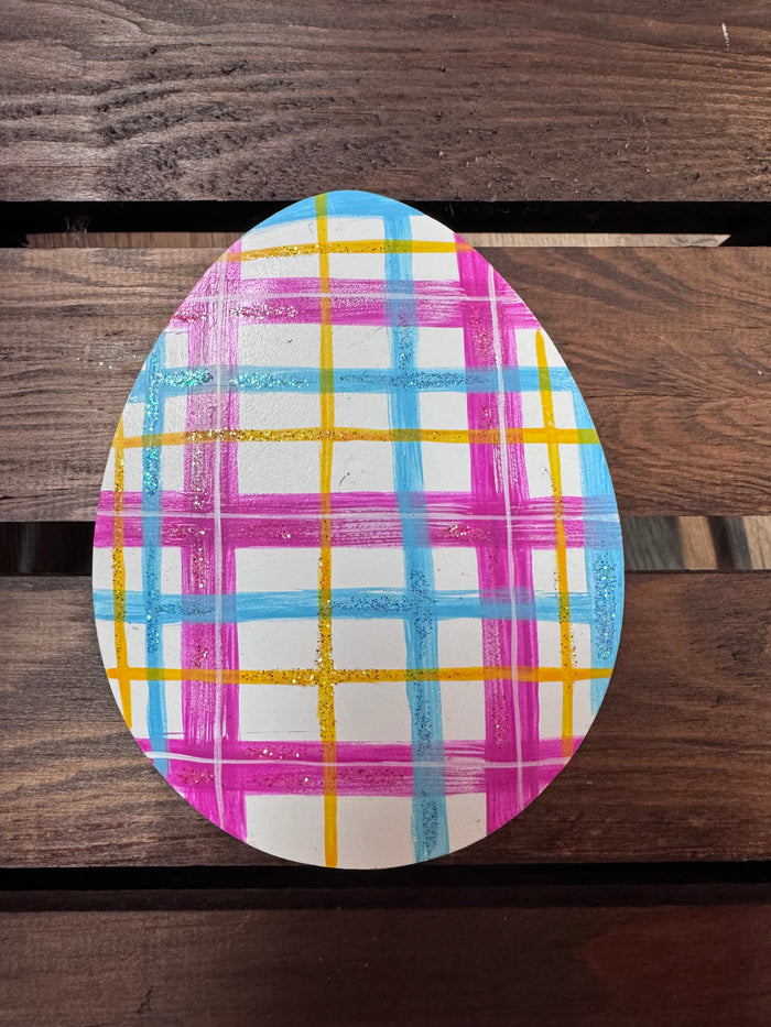 Round Top Collection- "Gingham Easter Egg" Magnets