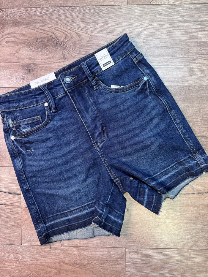 Judy Blue High Waist Shorts- "Destroy Release Hem; Tummy Control"