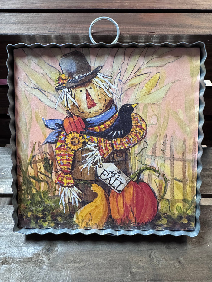 Round Top Collection- "It's Fall; Scarecrow" Charm Display