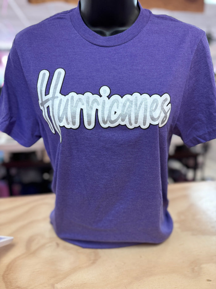 Hurricanes Tee- "Hurricanes Silver Outline"