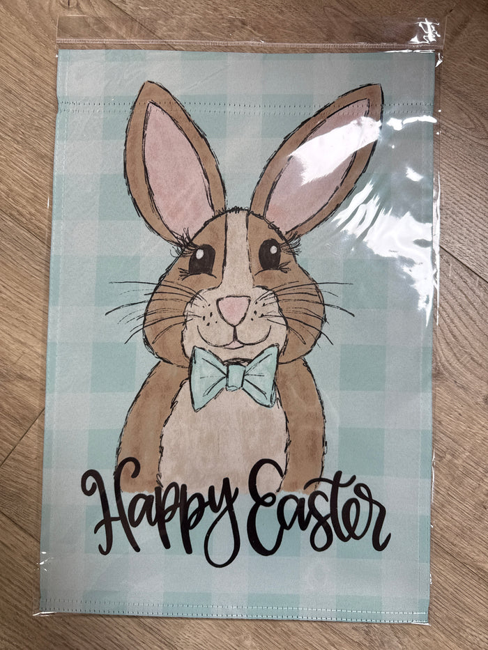 Garden Flag (Double Sided)- "Happy Easter" Bunny